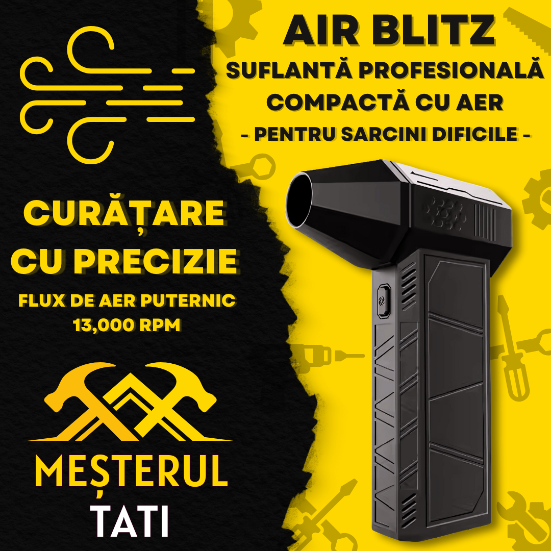 AirBlitz - Suflantă profesională compactă cu aer